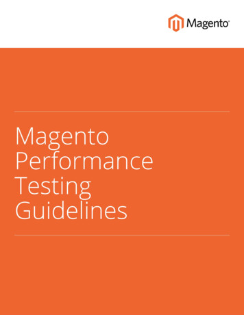 TABLE OF CONTENTS - Magento