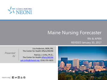 Maine Nursing Forecaster
