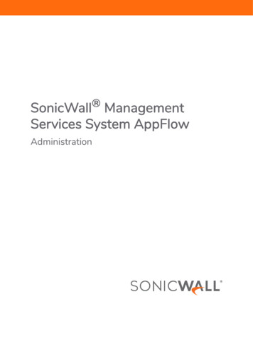 Management Services System AppFlow - SonicWall