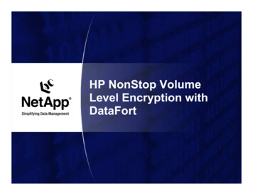 HP NonStop Volume Level Encryption With DataFort