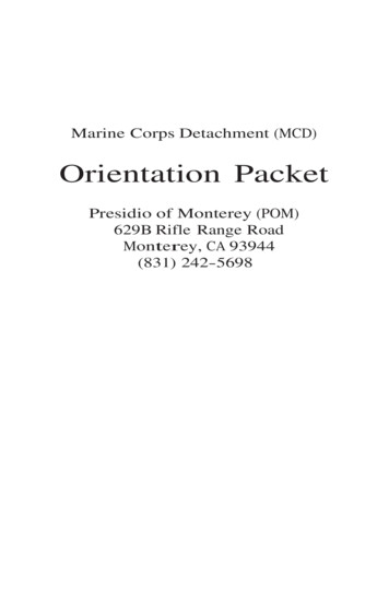 Orientation Packet - United States Marine Corps