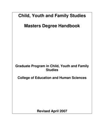 Masters Handbook 2007 - University Of Nebraska–Lincoln