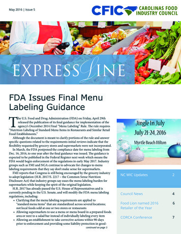 EXPRESS INE L - Carolinas Food Industry Council (CFIC)
