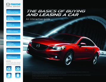 Mazda Capital Services - Buying Guide