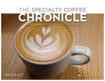 The Specialty Coffee Chronicle Media Kit 2016