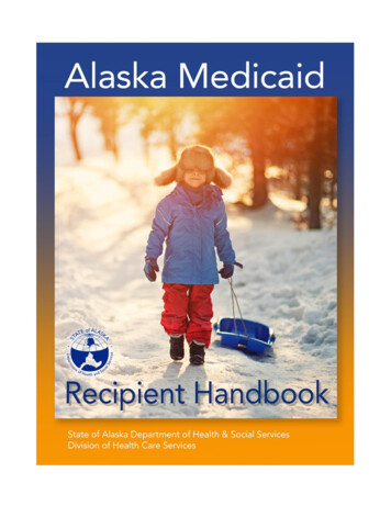 Medicaid Recipient Handbook - Dhss.alaska.gov
