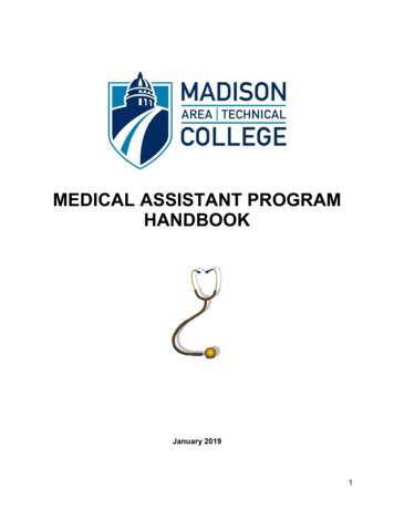 Medical Assistant Program Handbook - Madisoncollege.edu