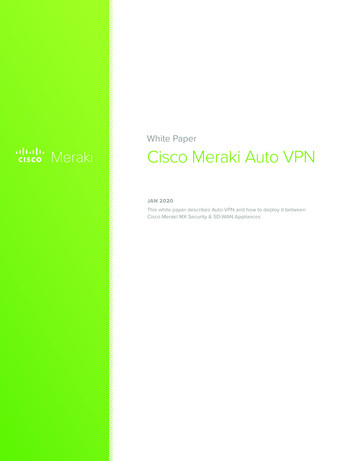 White Paper Cisco Meraki Auto VPN