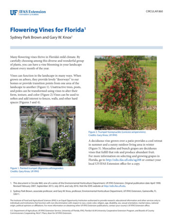 Flowering Vines For Florida - University Of Florida