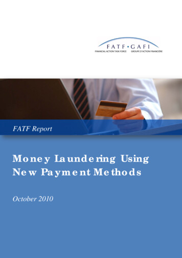 Money Laundering Using New Payment Methods