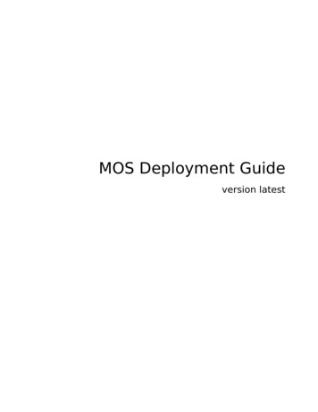 MOS Deployment Guide - Mirantis