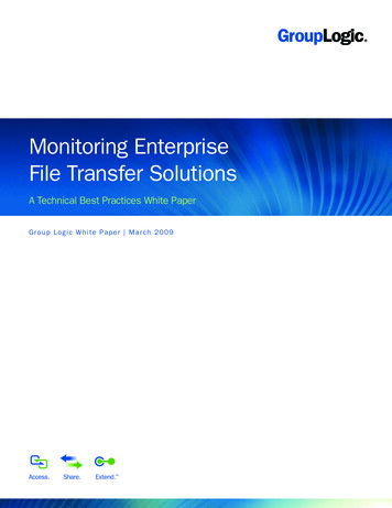 Monitoring Enterprise File Transfer Solutions
