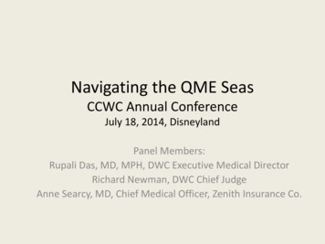Navigating The QME Seas - Ccwcworkcomp 