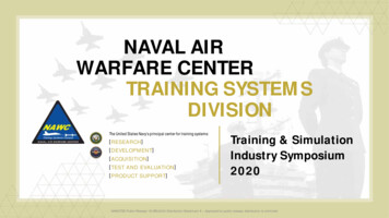 NAVAL AIR WARFARE CENTER TRAINING SYSTEMS DIVISION
