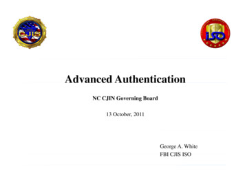Advanced AuthenticationAdvanced Authentication