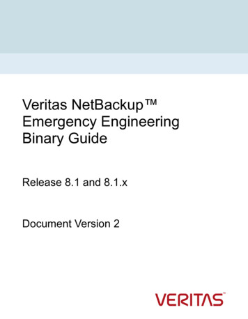 VeritasNetBackup EmergencyEngineering BinaryGuide