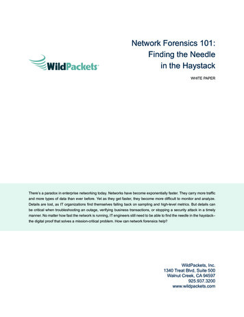 Network Forensics 101: Finding The Needle In The Haystack