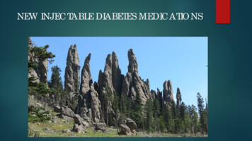NEW DIABETES INJECTABLE MEDICATIONS