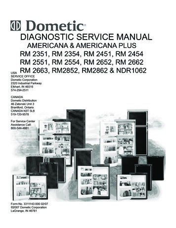 DIAGNOSTIC SERVICE MANUAL - Four Wheel Campers
