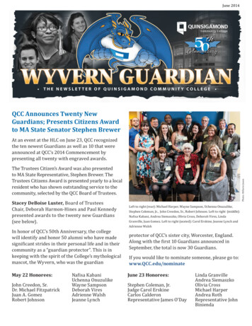 QCC Announces Twenty New Guardians; Presents Citizens .