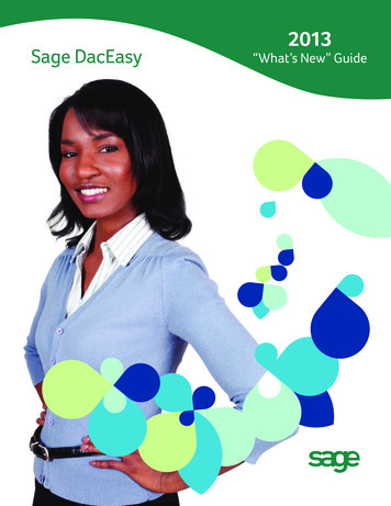 2013 Sage DacEasy “What’s New” Guide