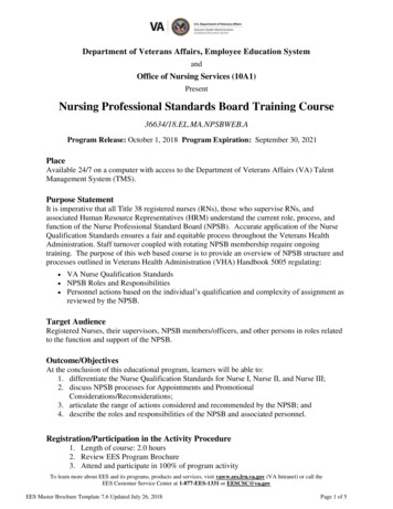 Nursing Professional Standards Board Training Course