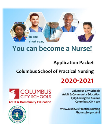 Columbus School Of Practical Nursing 2020-2021
