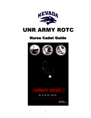 UUNNRR AARRMMYY RROOTTCC - University Of Nevada, Reno