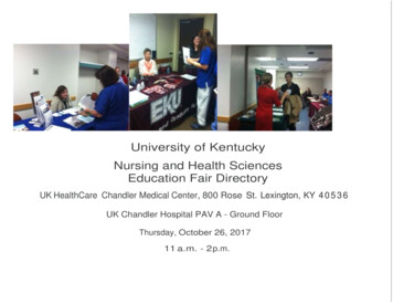 University Of Kentucky Nursing And Health Sciences .