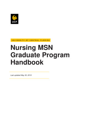 Nursing MSN Graduate Program Handbook