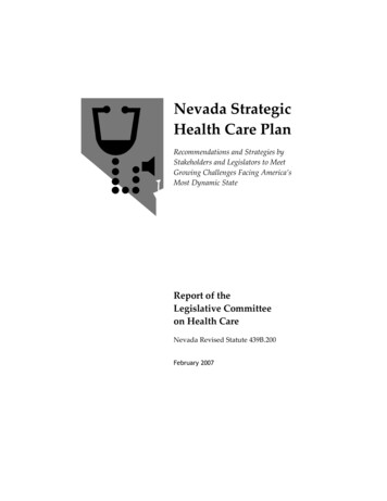 Nevada Strategic Health Care Plan