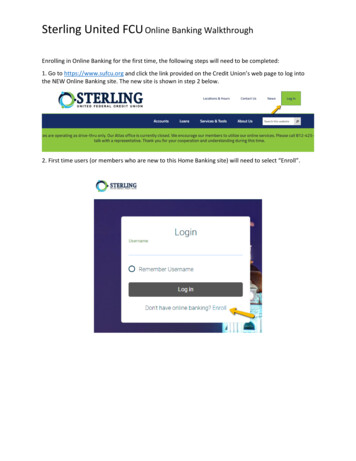 Sterling United FCU Online Banking Walkthrough