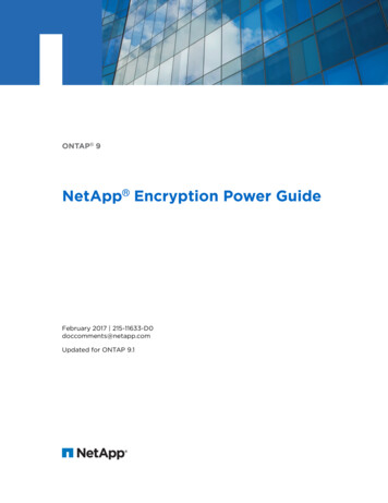 ONTAP 9 NetApp Encryption Power Guide