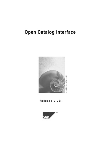 Open Catalog Interface - Transport For London