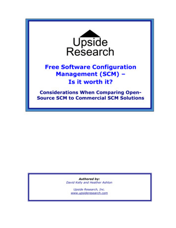Free Software Configuration Management (SCM) Is It Worth It?