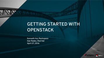 GETTING STARTED WITH OPENSTACK - Fedora People