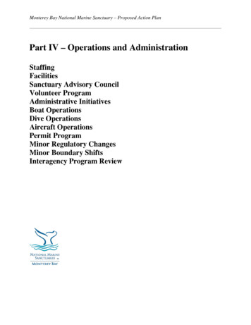 Part IV – Operations And Administration