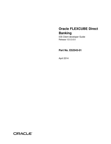 Oracle FLEXCUBE Direct Banking