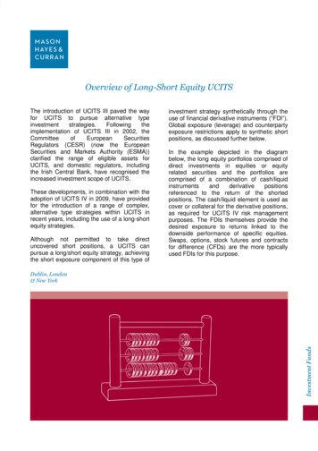 Overview Of Long-Short Equity UCITS - Mhc.ie