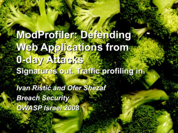 ModProfiler: Defending Web Applications From 0-day 