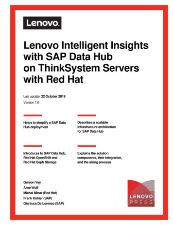 Reference Architecture: Lenovo Intelligent Insights With .
