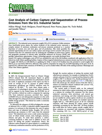 Cost Analysis Of Carbon Capture And Sequestration Of .