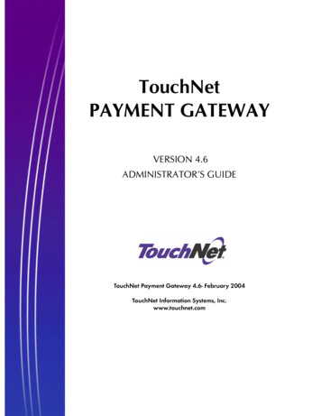 TouchNet PAYMENT GATEWAY - USG