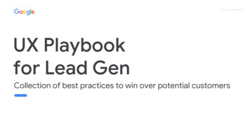 UX Playbook For Lead Gen - Google Search