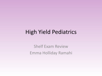 High Yield Pediatrics - WillpeachMD
