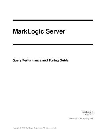 Query Performance And Tuning Guide