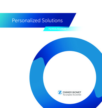 Personalized Solutions Portfolio Brochure