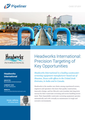 Headworks International: Precision . - Pipeliner CRM