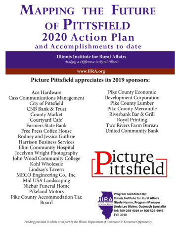 Mapping The Future OF PITTSFIELD 2020 Action Plan