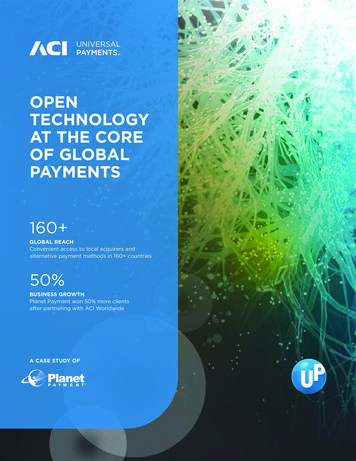 Open Technology At The Core Of Global Payments